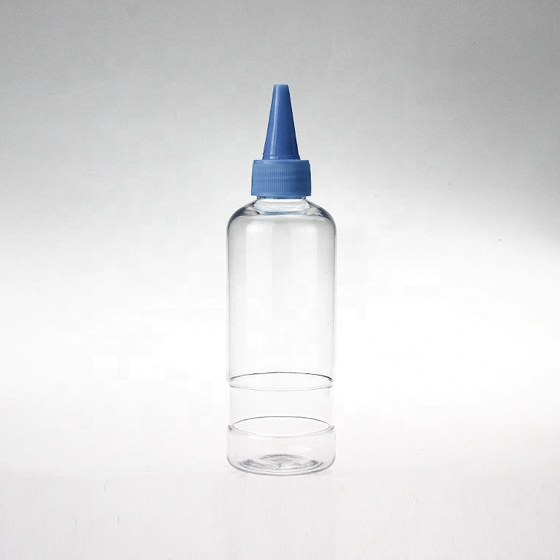 Special Shape Transparent 240ml Empty Plastic spray bottle  sanitizer bottle with dip pump