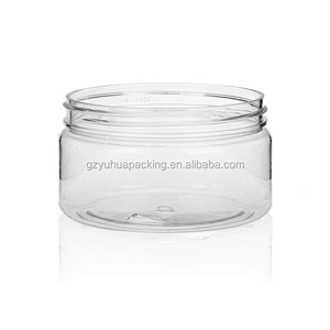250ml Recycling Plastic PET Clear Empty Packaging Jar Containers