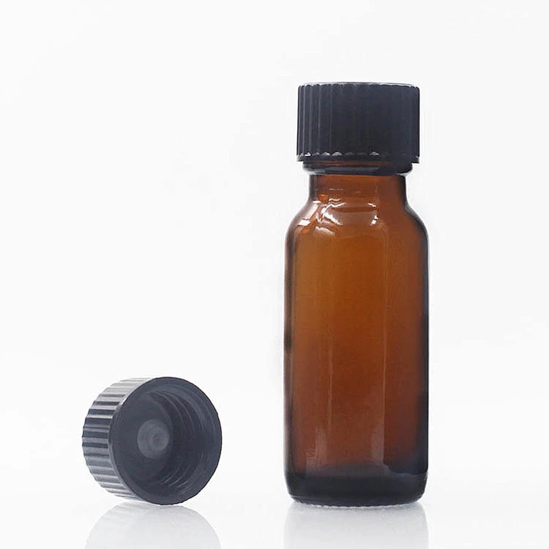 Boston Glass Bottles Massage Oil Glass Dropper Bottle 15ml Amber Body