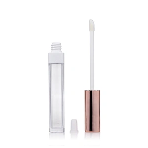 Luxury Plastic Lip Gloss Tube Skincare Packaging Cosmetic Container with Wands