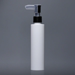 4oz 120ml Empty White Plastic PET Lotion Pump Bottle