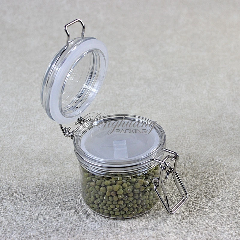 150ml  large round pet plastic jar containers for cosmetic products food/jam/candy/honey/tea/seasoning/spice