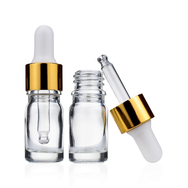 5ml Essential oil Transparent Bottle  with glass  dropper  Manufacturers Hot Sale