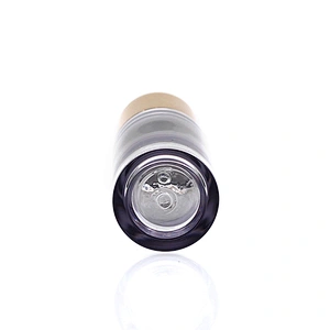 25ml Luxury Cosmetic Glass Transparent Essence Glass Bottle With Rotation Dropper for wholesale
