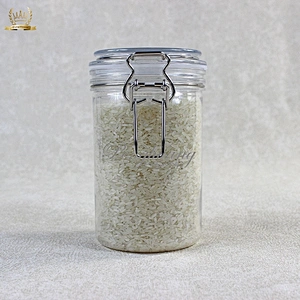 Spot airtight PET 750g  unbreakable smooth body pyramid clip top jar for body Scrub skin care cream/ canned food