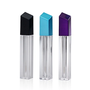 Creative Square  Shape AS Lip Gloss Tube Skincare Packaging Cosmetic Container with Wands