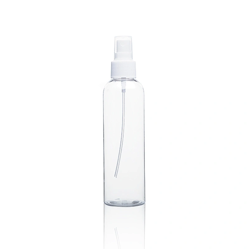 Hot Selling 60ml Empty pet plastic bottle hand sanitizer transparent pump bottles hand pump pressure sprayer bottles