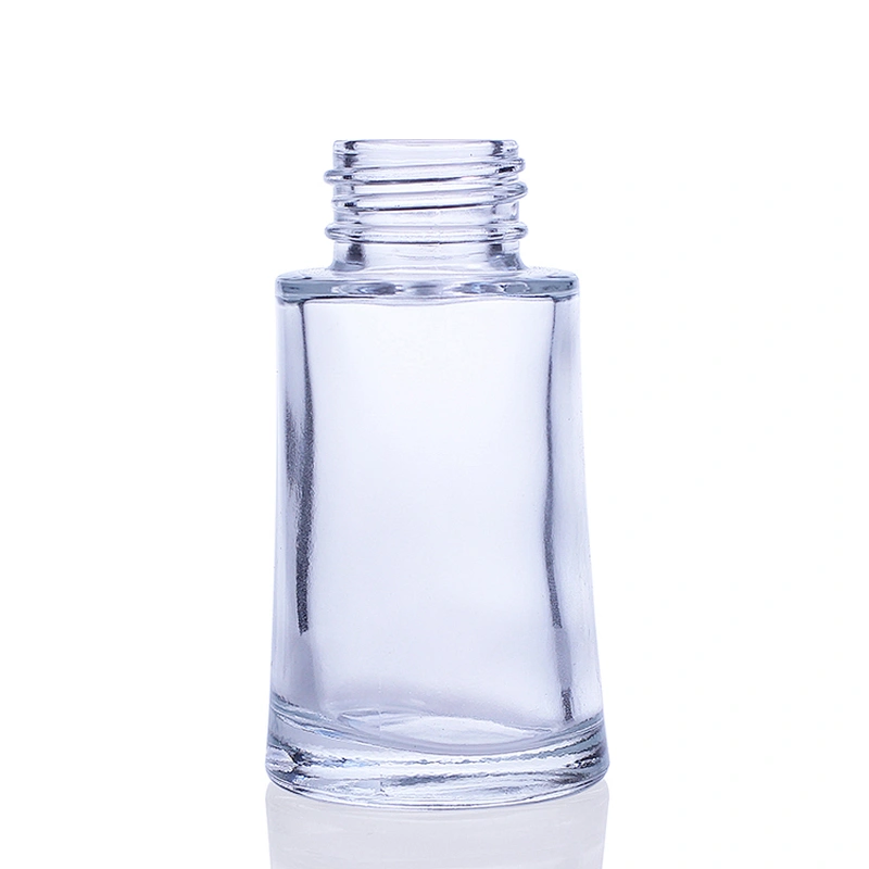 luxury Good Quality Bottle Cosmetic Liquid Foundation Glass Bottle With Pump For Skin Cream
