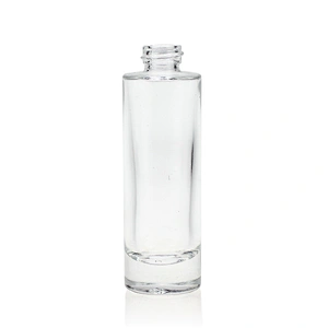 30ml empty  glass serum bottles foundation bottle  electroplate gold pump with cap for cosmetic packaging