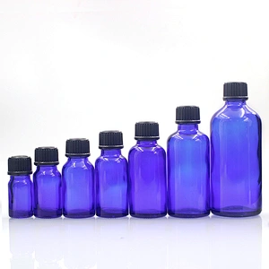 Glass Bottles Massage Oil Glass Dropper Bottle 15ml/25ml/50ml/10 Custom blue Body 30ml Essential Oil Bottles Manufacturers