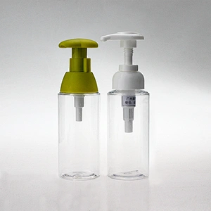 High-quality transparent 120ml Empty Plastic spray bottle  sanitizer bottle with pump