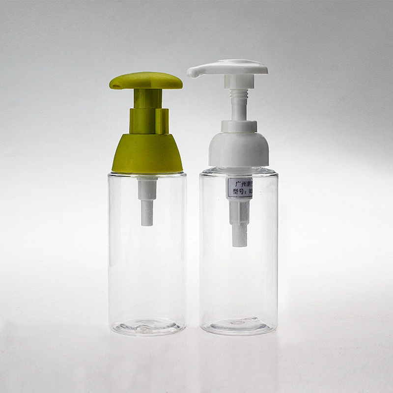 High-quality transparent 120ml Empty Plastic spray bottle  sanitizer bottle with pump