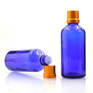 100ML Blue Essential Oil  Glass Bottles with Glass Dropper Travel Dropper Liquid Pipette Bottle