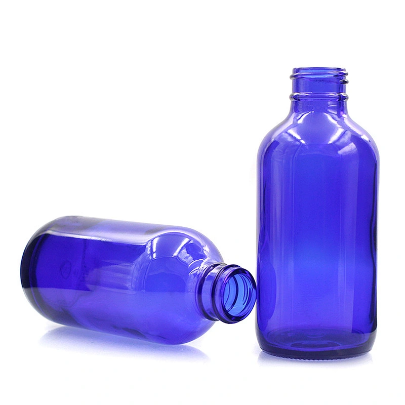 Boston Glass Bottles Massage Oil Glass Dropper Bottle 240ml Blue Body