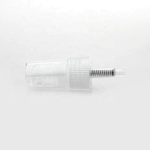 Reliable manufacturers full cover cap plastic cosmetic 20/410 mist perfume crimp sprayer pump