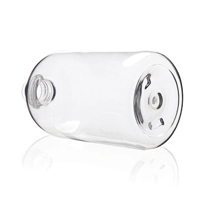 fat round empty plastic bottle 300ml 360 ml 500ml clear plastic Shampoo PET personal care lotion bottle container OEM supplier