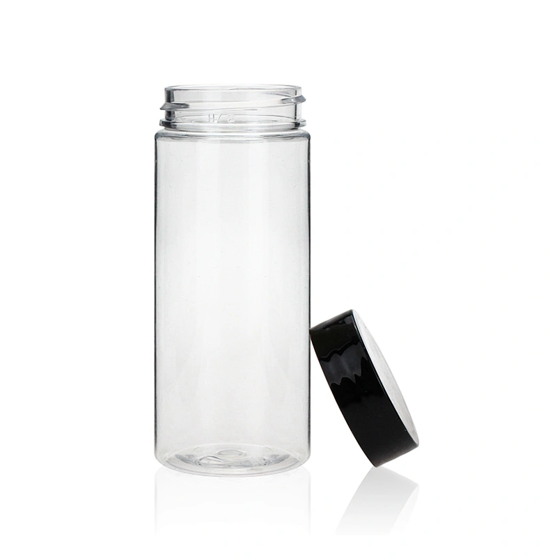 100ml Recycling Plastic Amber  Empty Packaging Jar Containers for food
