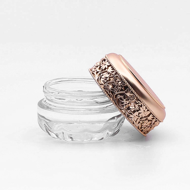 Clear Glass jar 30g 50g Custom lid Face Cream Jars Container Manufacturers Cosmetic Packaging Set for Skin Care Good Jar