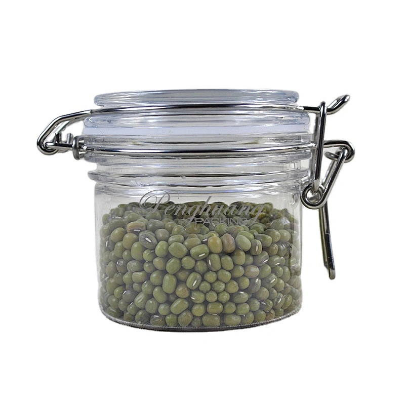 150ml  large round pet plastic jar containers for cosmetic products food/jam/candy/honey/tea/seasoning/spice
