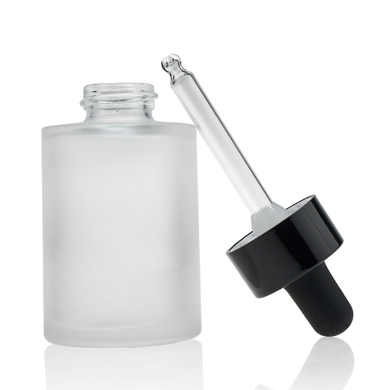 30ml foundation glass bottle cosmetic packaging serum dropper Frosted bottle for lotion liquid