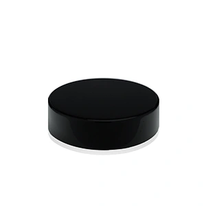 black screw plastic lids for glass jars skin care cream jar plastic containers screw cap in stock OEM ODM makeup suppliers china