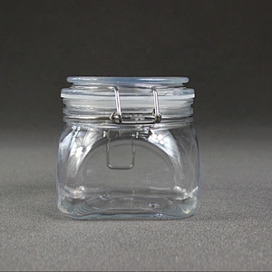 450ml 15oz Can Food Pet  Candle Easy Open Lid Dog Beverage Candy Plastic Canning Jar for Food Jam