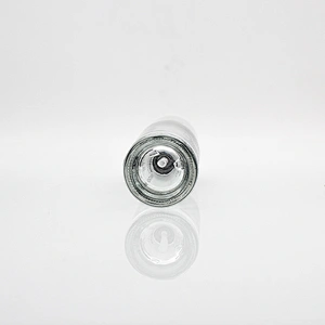 30ml Luxury cosmetic packaging printing Straight round clear empty Lotion Bottle Glass Liquid Foundation bottles Pump