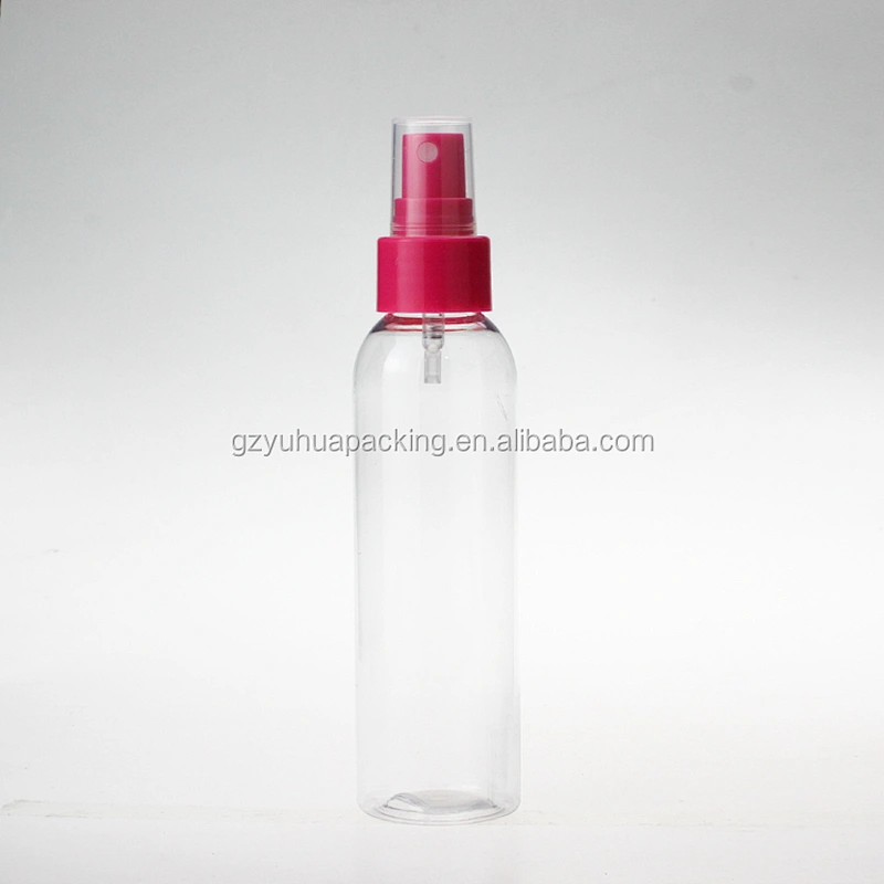 120ml round shoulder plastic PET bottle with mist spray