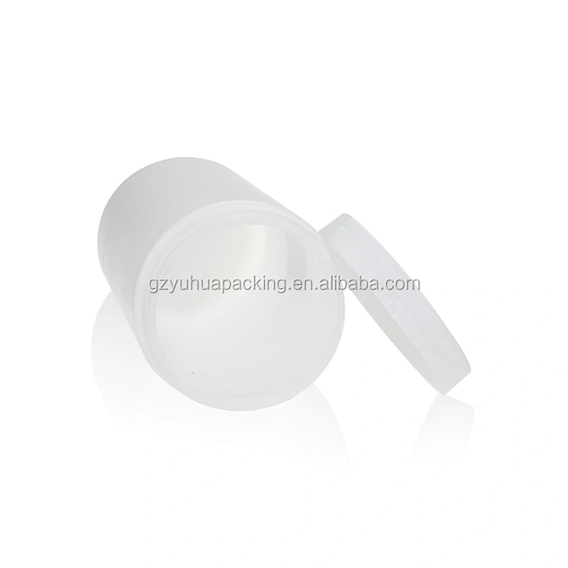 1000ml PE white packaging cosmetic and food jar with screw lid