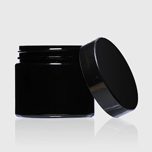Luxury Mini Plastic Black Cosmetic Packaging Eye Cream Jar with Lid Empty Plastic Jar Skin Care Cream Jars