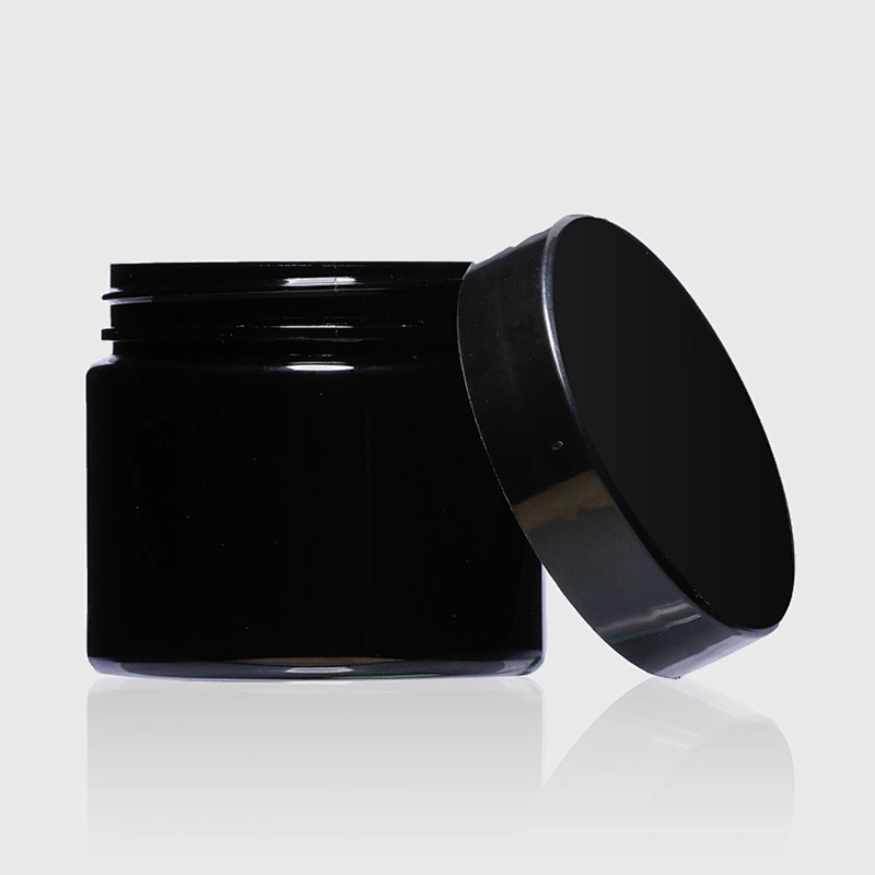 Luxury Mini Plastic Black Cosmetic Packaging Eye Cream Jar with Lid Empty Plastic Jar Skin Care Cream Jars
