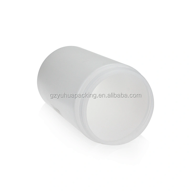1000ml PE white packaging cosmetic and food jar with screw lid