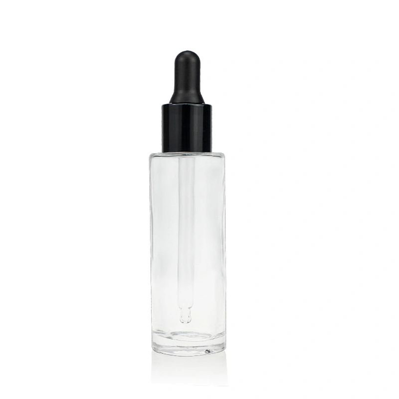 Classical Cosmetic Packaging 30ml Clear Glass Dropper Bottle Serum Bottle manufacturer for wholesale price