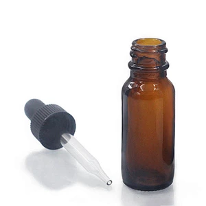 Boston Glass Bottles Massage Oil Glass Dropper Bottle 15ml Amber Body