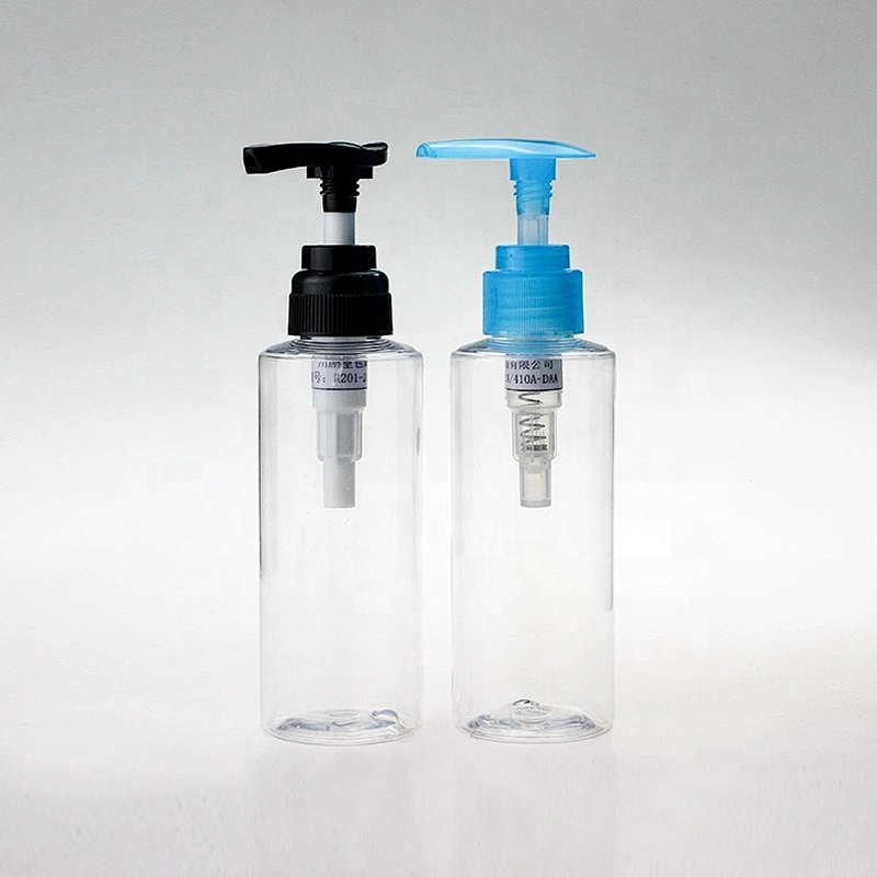 High-quality transparent 150ml Empty Plastic dip pump sanitizer pet bottle with pump top cap