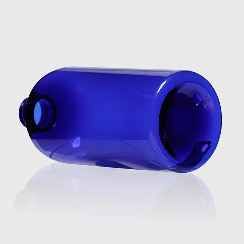 500ml Biodegradable Blue Empty Plastic PET Lotion Bottle Packing