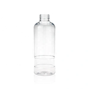 Special Shape Transparent 240ml Empty Plastic spray bottle  sanitizer bottle with dip pump