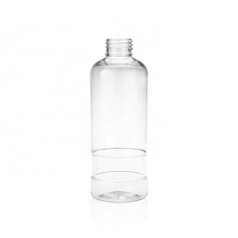Special Shape Transparent 240ml Empty Plastic spray bottle  sanitizer bottle with dip pump