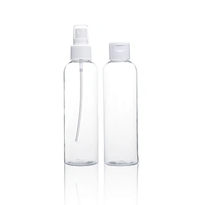 Hot Selling 60ml Empty pet plastic bottle hand sanitizer transparent pump bottles hand pump pressure sprayer bottles