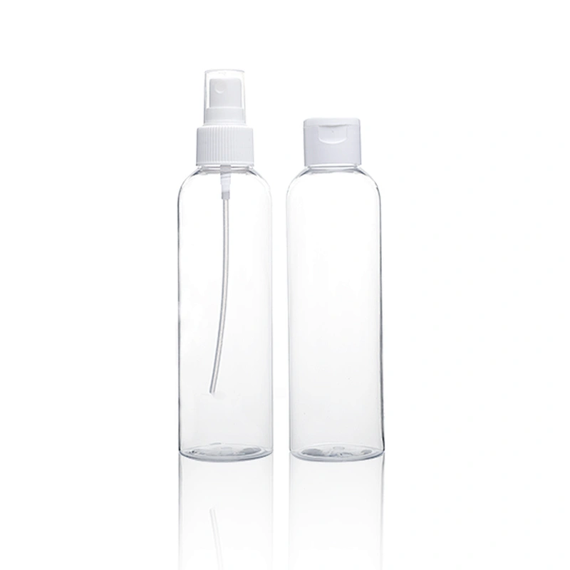 Hot Selling 60ml Empty pet plastic bottle hand sanitizer transparent pump bottles hand pump pressure sprayer bottles