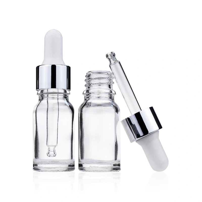 10ml  Transparent Bottle  for Essential oil with glass  dropper  Manufacturers Hot Sale