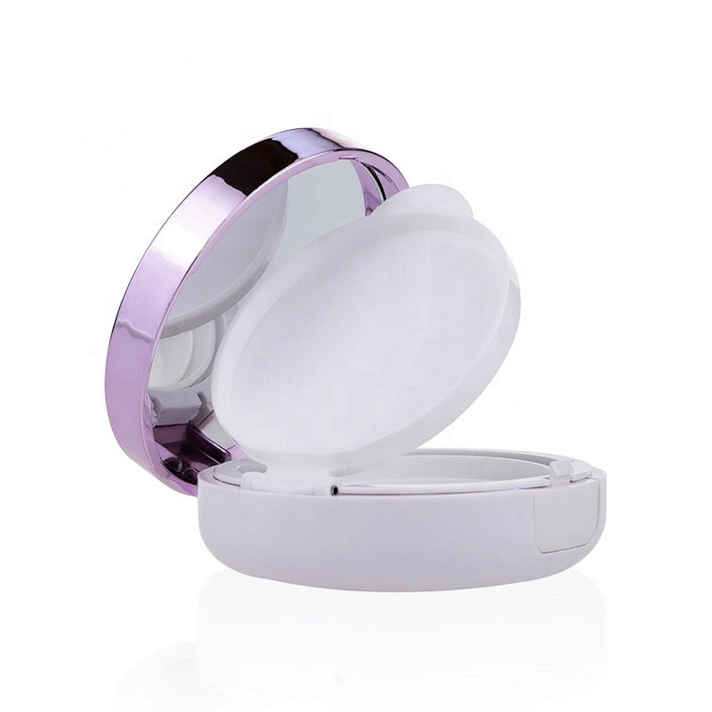 Air Cushion Box Empty Round Pressed Makeup Compact Powder Case with Mirror
