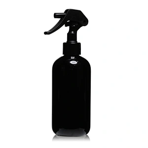 250ml Recycling Empty Black Plastic PET Lotion Pump Shampoo Bottle 8 oz Plastic Bottle With Pump