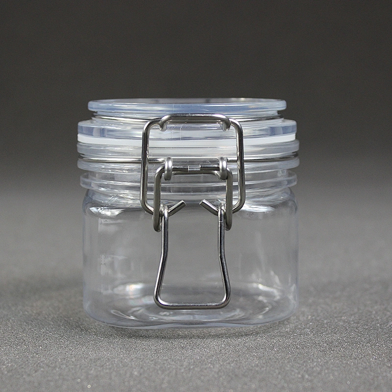 200ml skin care cream lotion cosmetic customized Plastic kilner clip top seal lock jar