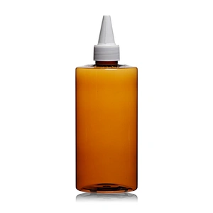 500ml Eco Friendly Amber Empty Plastic PET Bottle Container