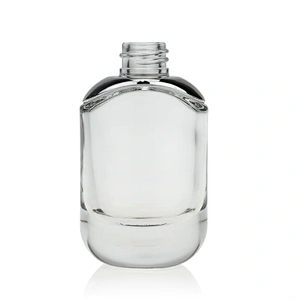 Round Glass Bottles Skin Care Serum Oil Glass Bottle with  Childproof cap 30ml Clear Custom Serum Face Oil Bottles Container