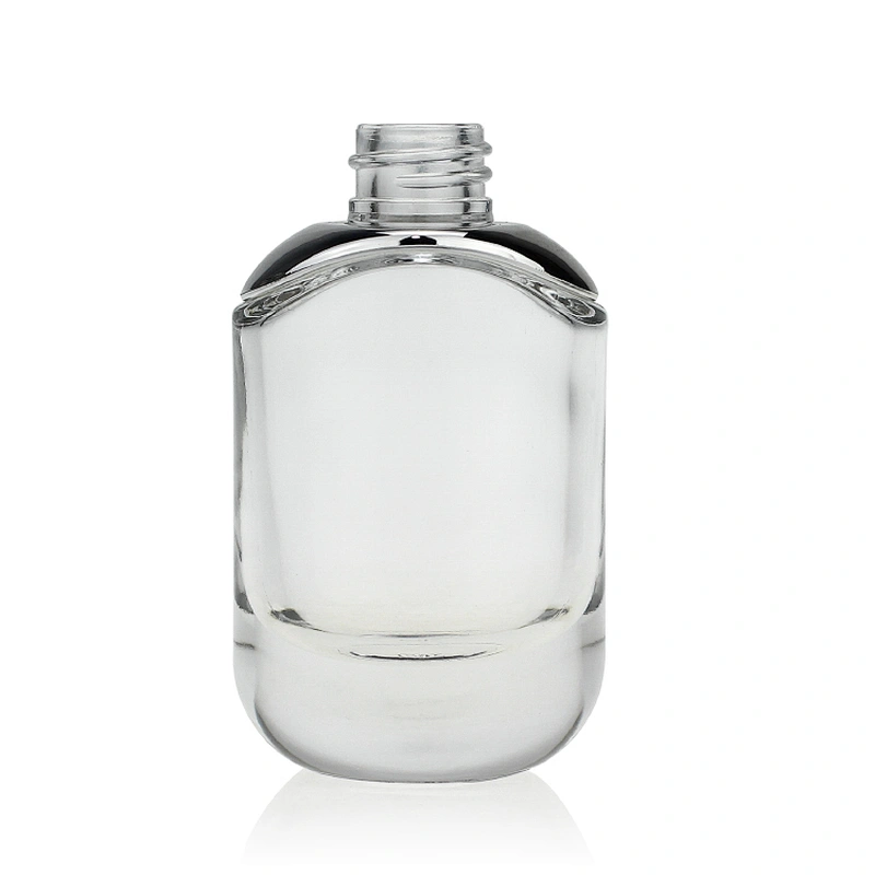 Round Glass Bottles Skin Care Serum Oil Glass Bottle with  Childproof cap 30ml Clear Custom Serum Face Oil Bottles Container