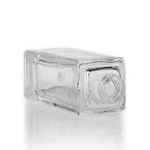40ml square cosmetic packaging frosted empty serum pump lotion foundation glass bottle with pump