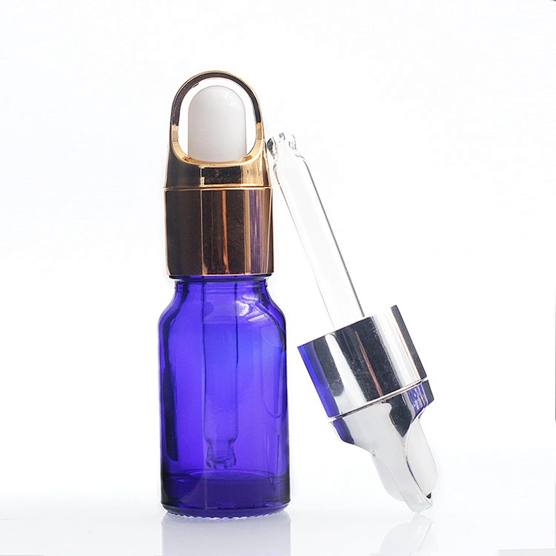 10ml Blue Dropper Bottle Empty Eye Glass Dropper Bottles with Glass Pipette Dropper Small Sample Glass Bottles for Essential oil