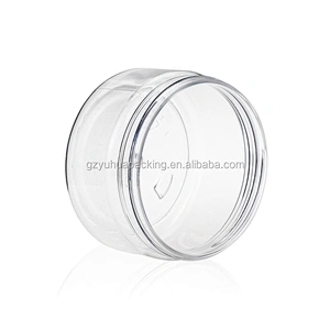 250ml Recycling Plastic PET Clear Empty Packaging Jar Containers